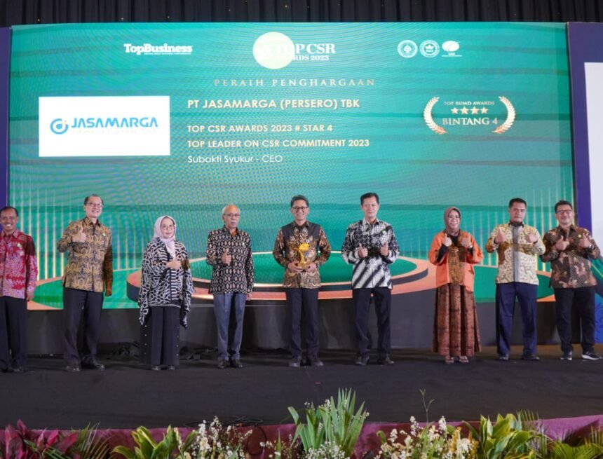 Jasa Marga Sabet Dua Penghargaan Dalam Ajang TOP CSR Awards 2023