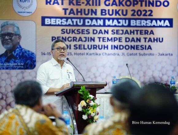 Mendag: Perkuat Organisasi,Sejahterakan Perajin Tahu Tempe
