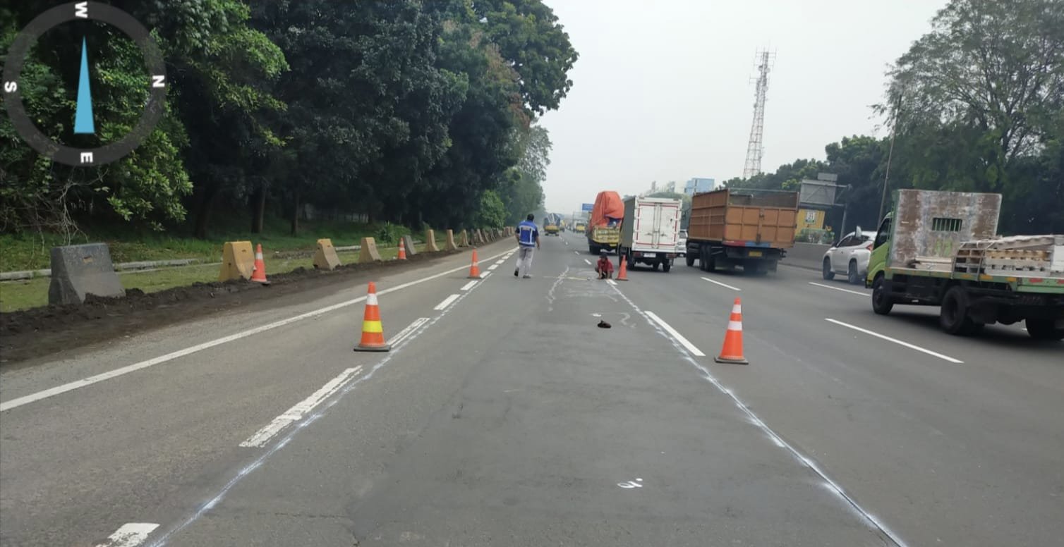 Hati-hati, Jasa Marga Kembali Lakukan Pemeliharaan Perkerasan Pada Ruas Tol Jakarta-Tangerang