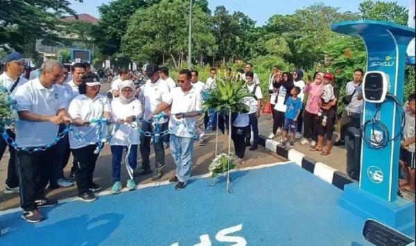 PLN Banten Selatan Resmikan SPKLU Pertama di Lebak