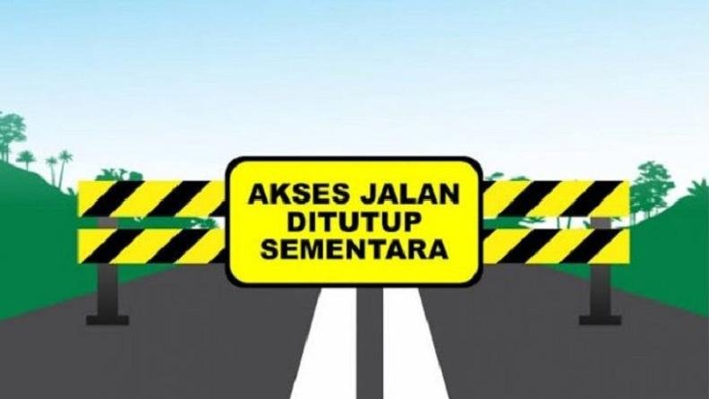 Imbas Jembatan Ditinggikan, Jalan AMD di Perbatasan Kecamatan Serpong Utara – Kecamatan Pondok Aren di Tutup