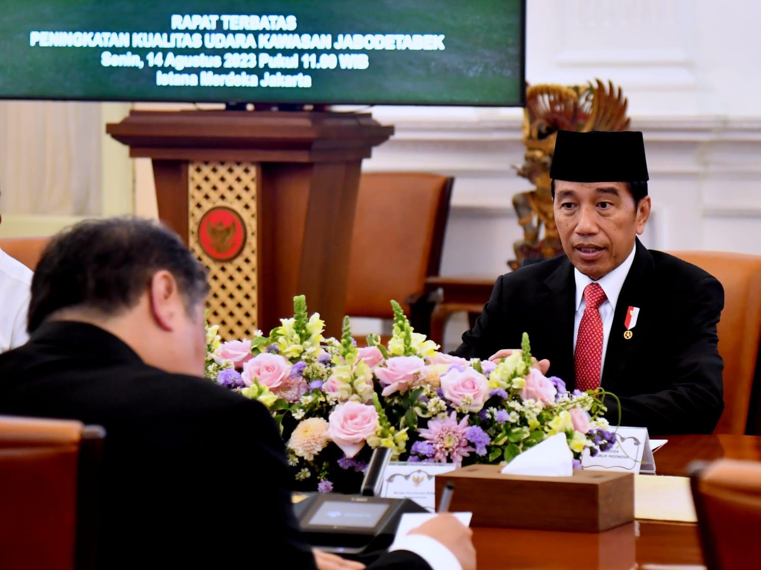 Kualitas Udara di Jabodetabek Buruk, Presiden Jokowi: Perlu Sistem Kerja Hybrid