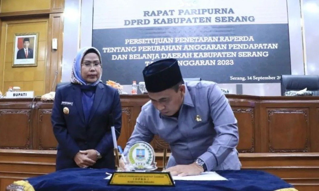 Raperda APBD Perubahan Anggaran Disetujui DPRD Kabupaten Serang, Bupati Tatu: Alhamdulillah