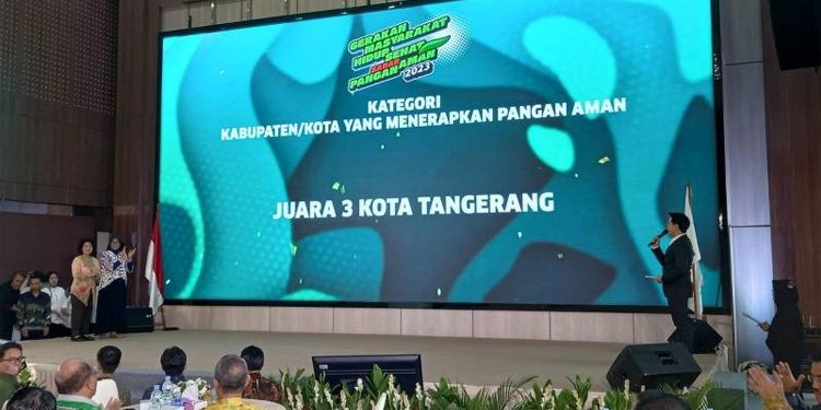 BPOM Beri Penghargaan Kota Aman Pangan Terbaik Kepada Kota Tangerang