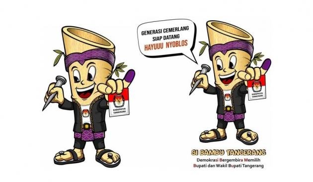 Si Bambu, maskot Pilkada 2024 Kabupaten Tangerang