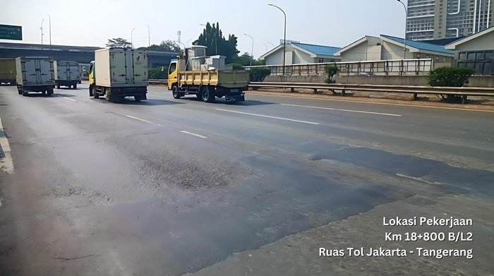 Jasa Marga kembali lanjutkan pemeliharaan perkerasan jalan Tol Ruas Jakarta-Tangerang Jasa Marga kembali lanjutkan pemeliharaan perkerasan jalan Tol Ruas Jakarta-Tangerang