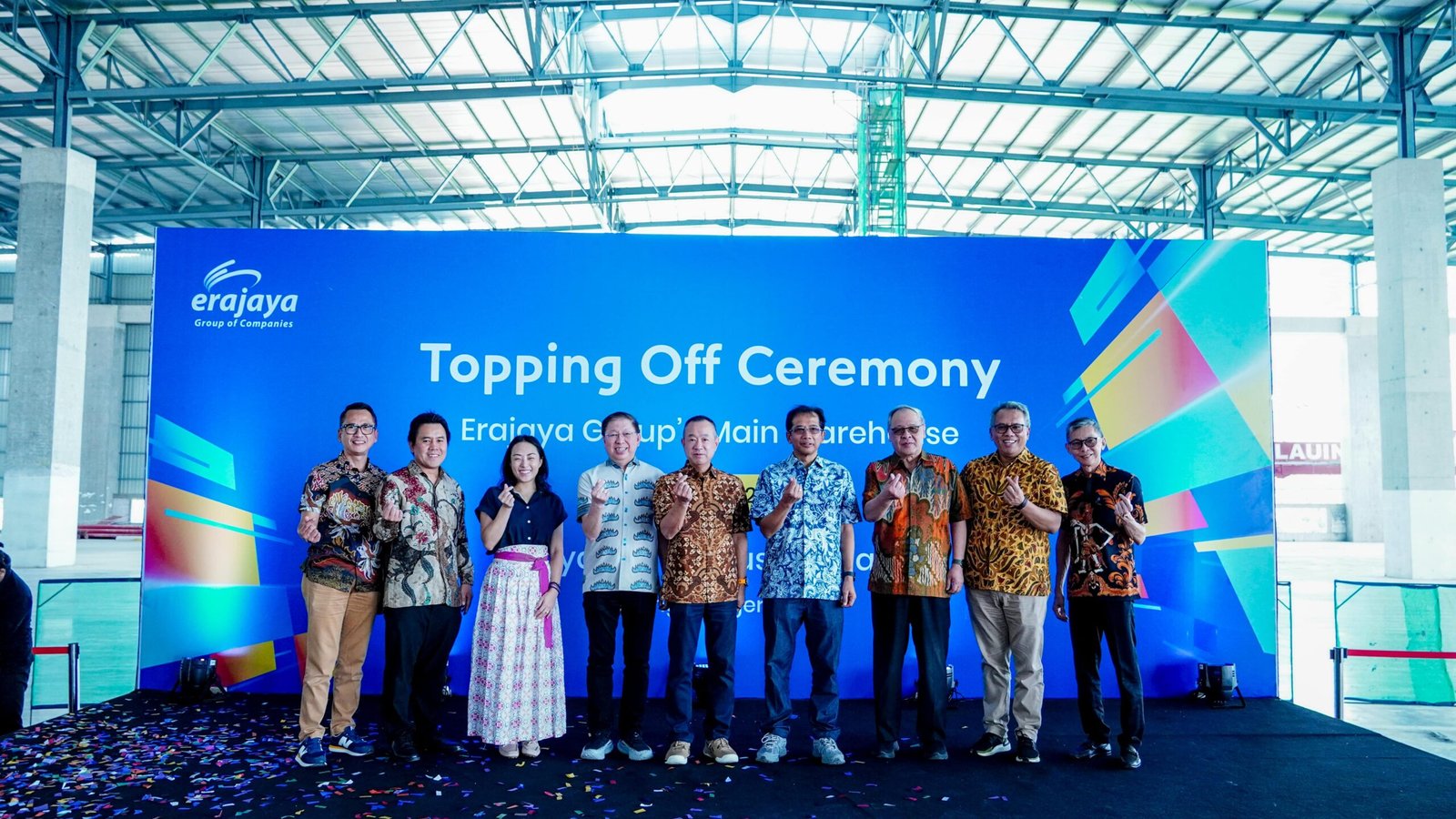 Erajaya topping off fasilitas Erajaya Distribution Center di Kabupaten Tangerang