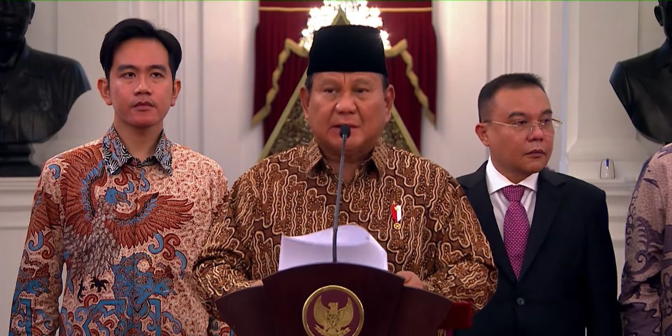 Presiden Prabowo umumkan susunan Kabinet Merah Putih, ini daftar lengkapnya