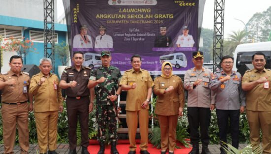Pemkab Tangerang Luncurkan Uji Coba Angkutan Sekolah Gratis