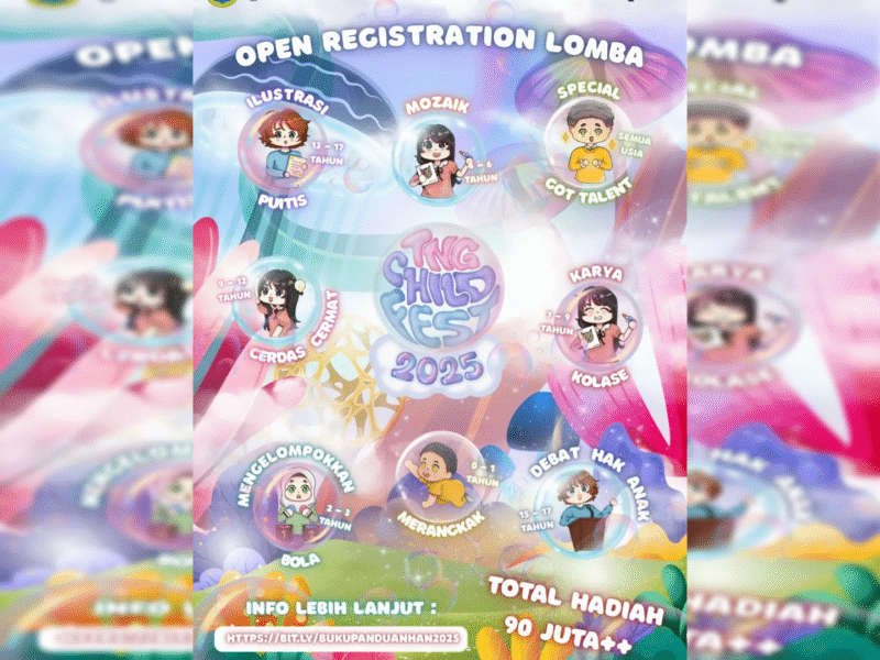TNG Child Fest 2025 Siap Digelar, Ajak Anak Tampil Hebat dan Raih Hadiah Puluhan Juta Rupiah!