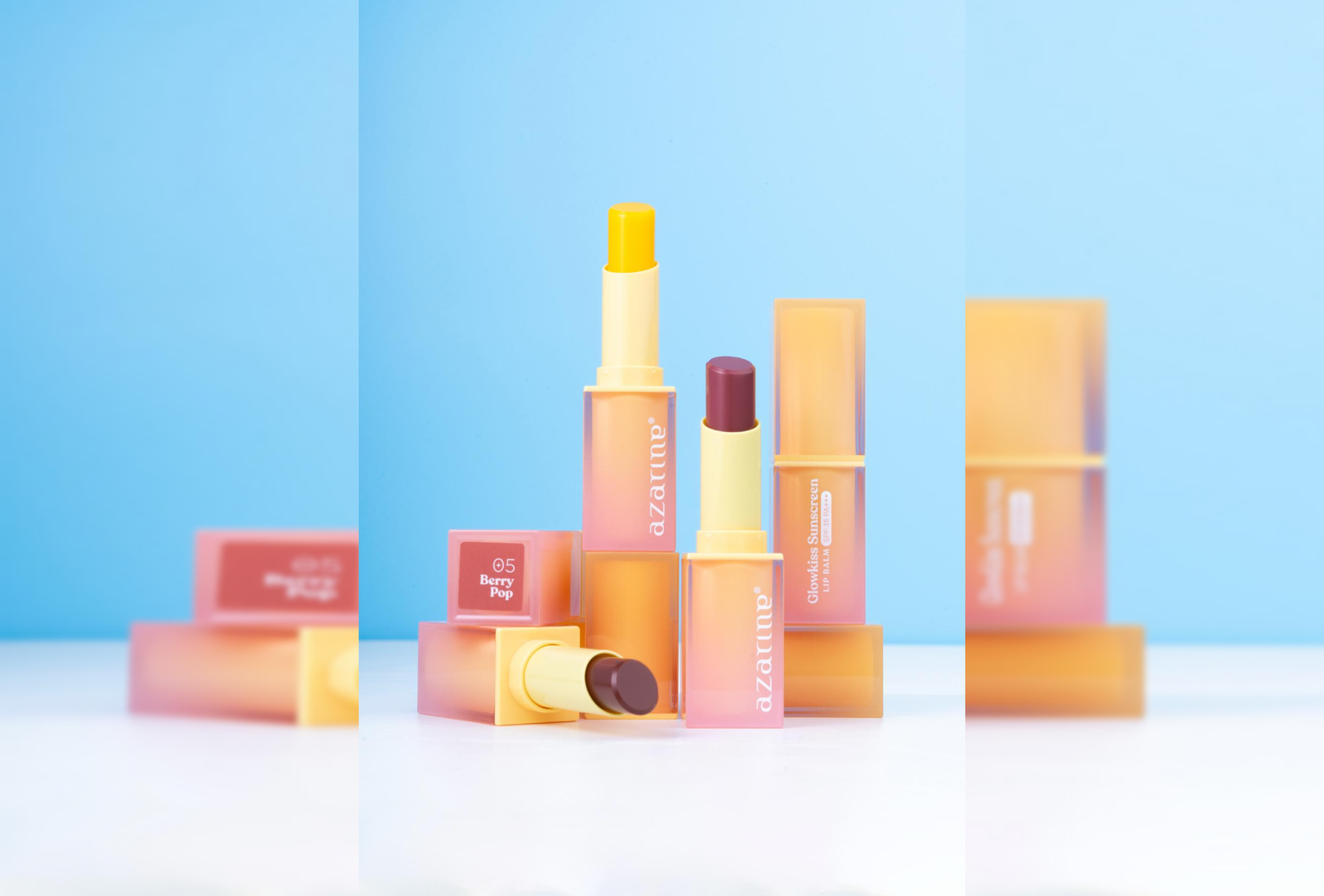 Azarine Glowkiss Sunscreen Lip Balm, Lip Care Inovatif dengan SPF 35 PA+++ untuk Bibir Sehat, Cerah, dan Terlindungi