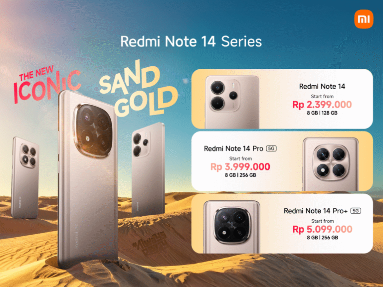 Redmi Note 14 Series Hadir dengan Warna Sand Gold, Lebih Stylish dan Terjangkau!