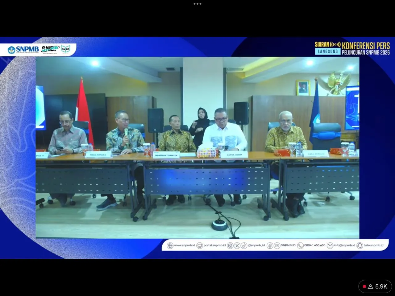 Universitas Sultan Ageng Tirtayasa (Untirta) Dukung Peluncuran SNPMB 2026