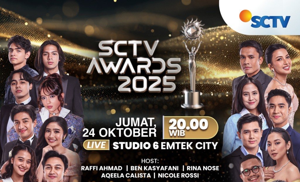 SCTV Awards 2025 Kembali Digelar, Persaingan Ketat Warnai Deretan Nominasi