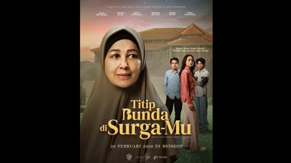 Tanggalkan Citra Antagonis, Meriam Bellina Tampil Penuh Keharuan dalam Teaser Poster Drama Keluarga “Titip Bunda di Surga-Mu”