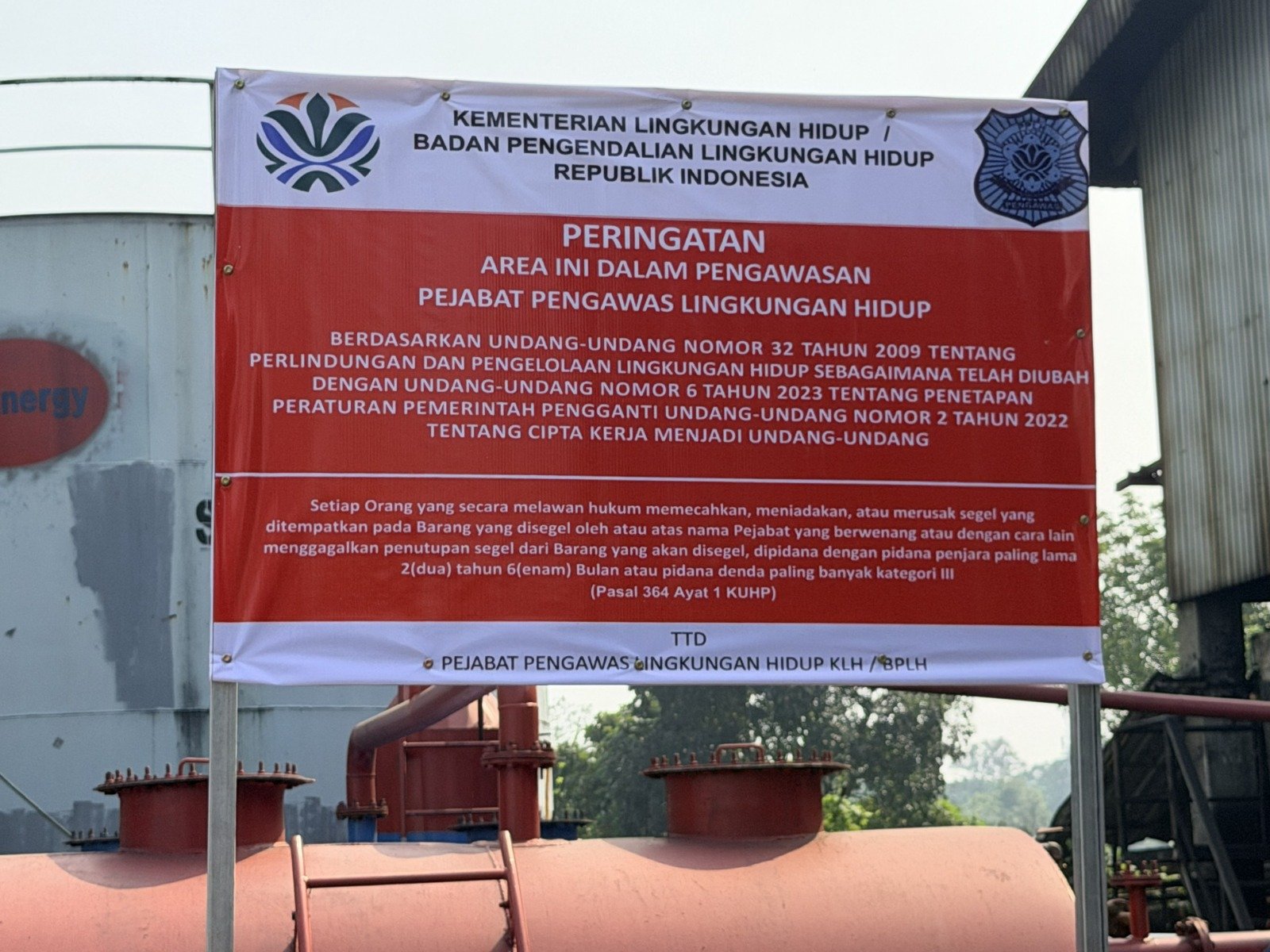 Tindak Lanjuti Keluhan Warga, Pabrik Oli Bekas Ilegal Disegel di Tangerang Tindak Lanjuti Keluhan Warga, Pabrik Oli Bekas Ilegal Disegel di Tangerang